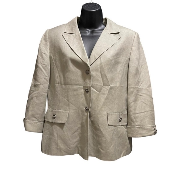 Tahari Beige Women's Blazer - Picture 1 of 6
